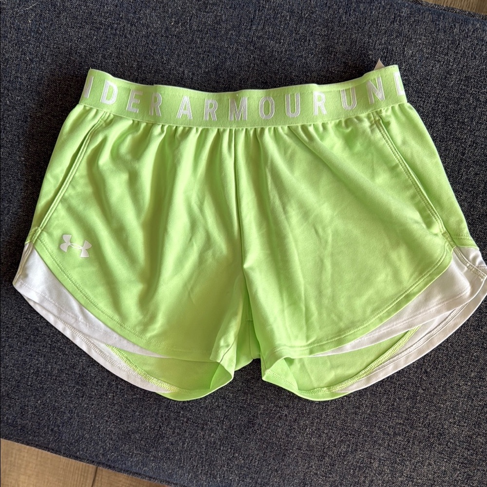 Under Armour Lime Green Running Shorts